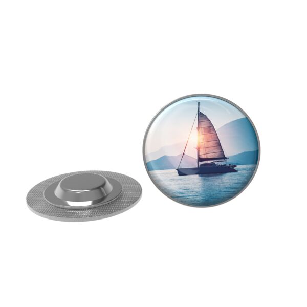 Pin Metal with magnet, Round Thumbnail