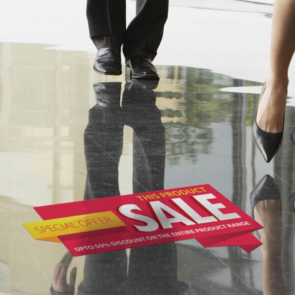 Floor Sticker Long Term, 50-75 cm2 Thumbnail