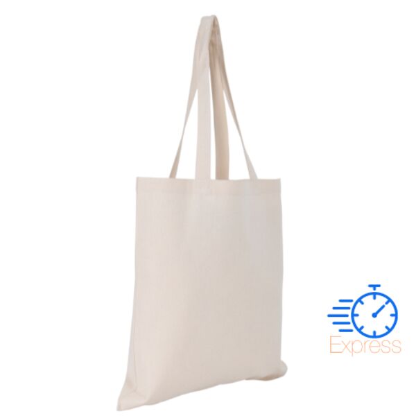 New Bianco 5oz Cotton (145g/m2) Natural Tote Bag with Long Handles Thumbnail
