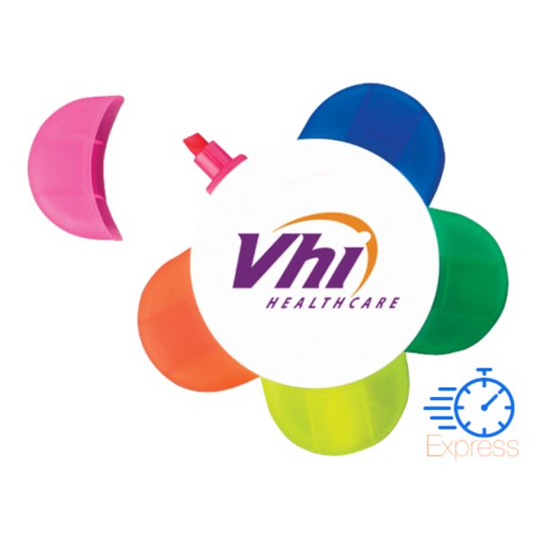 Highlighter- Flower Shaped 5 Coloured Trims V2 Thumbnail