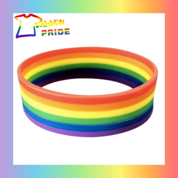 Rainbow Silicone Wristband Thumbnail