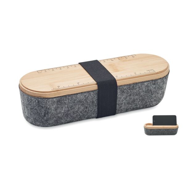 RPET felt pencil case with lid Thumbnail