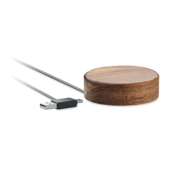 Wireless charger in acacia 15W Thumbnail