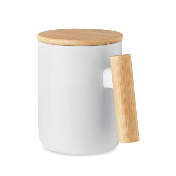 Porcelain mug with lid 380 ml Thumbnail