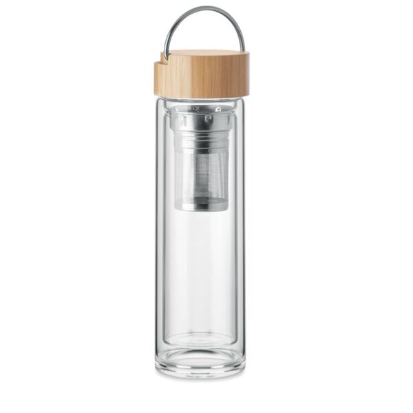 Double wall glass bottle 400ml Thumbnail