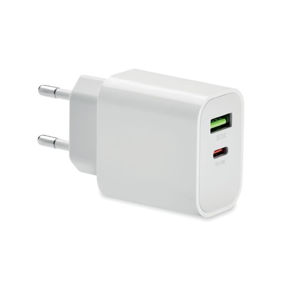 18W 2 port USB charger EU plug Thumbnail