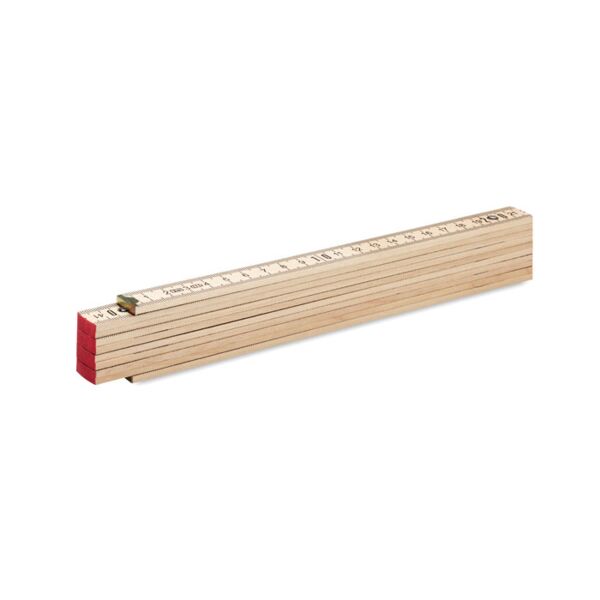 Carpenter ruler in wood 2m Thumbnail