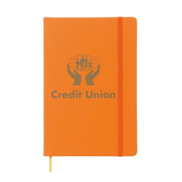 NOTELUX. A6 notebook with hard PU cover. Thumbnail