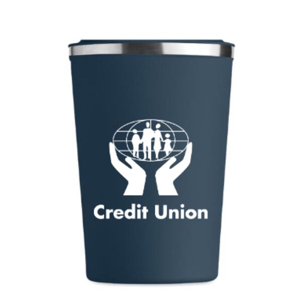 BRACE. Double wall stainless steel tumbler with PP lid. Thumbnail