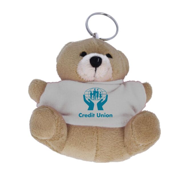 Teddy bear plush key ring Thumbnail